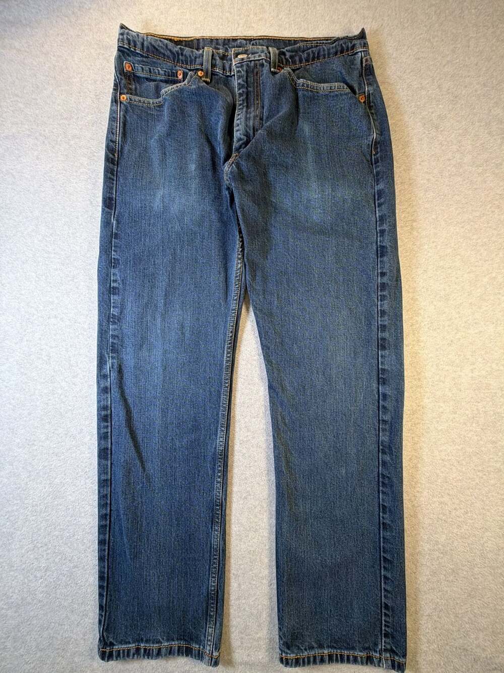 Levi's 505 Regular Fit Denim Jeans Men's Size 34x30 Blue Straight Leg